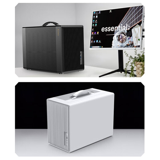 
Powertrain (PowerTrain) Unknown Player P40 Portable Case MATX Small Host Convenient Desktop Mini Desktop Compact Breathable MESH Mesh White ITX Computer Support Type-C P40 Mesh Version Black + Prism 4 Generation Pro Fans 4
