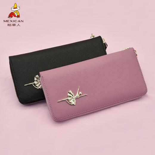 Espantapájaros de embrague para mujeres bolsas para mujeres de billetera larga para la mano de la mano de la mano de la mano 2025 nueva moda gran capacidad cuidadan pequeños bolsos ballet para mujeres rosa