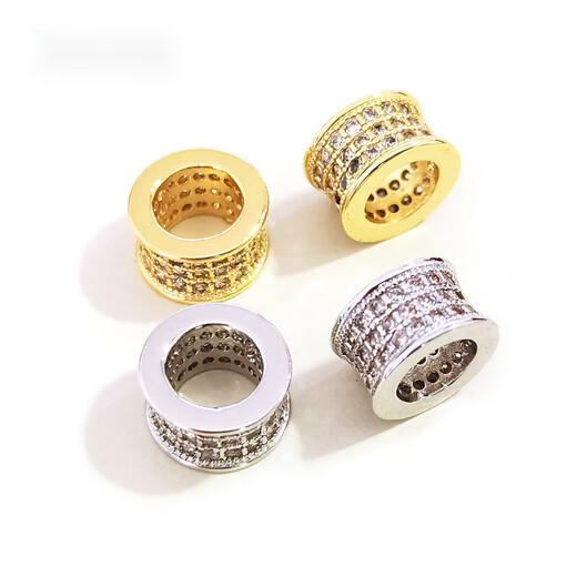 Jianyingsi small waist transfer bead pendant rose gold colored gold 18K gold beaded clavicle chain necklace simple Korean version small waist one