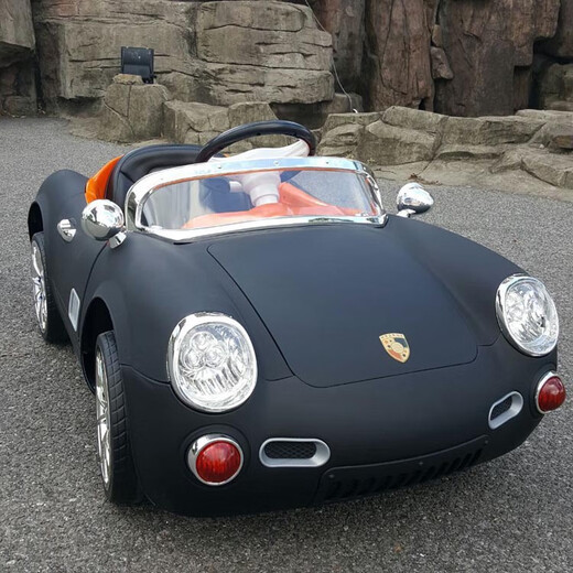 Haoerjia children's toy car can sit on four-wheeled electric car for men and women first birthday gift for children baby remote control car special edition paint burgundy