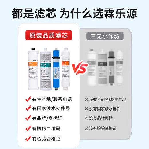霖乐源适用于沁园净水器滤芯KRT3800/2800/3980/3820通用PP棉复合RO膜全套 KRT-2800/3800/3890全套【