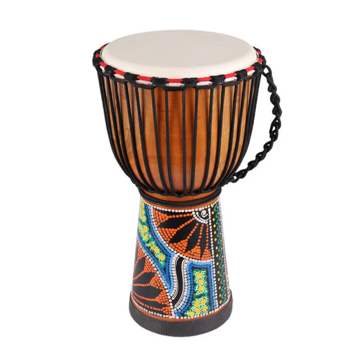 Jaek Dante African Drum Professional Performance Master Drum Lehre Percussion Instrument Old Ziegenkiner Indonesischer afrikanischer Handtank Standard 12-Zoll-Wolkenmee (Big Geschenkpaket)