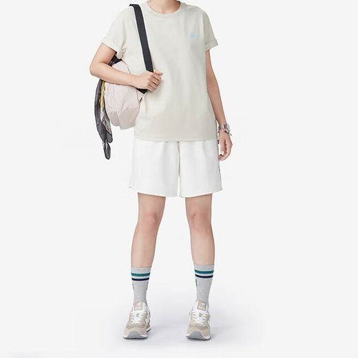 NEW BALANCE6L时尚百搭拉链开合织物双肩包小号男女同款情侣款白色 白色 小号