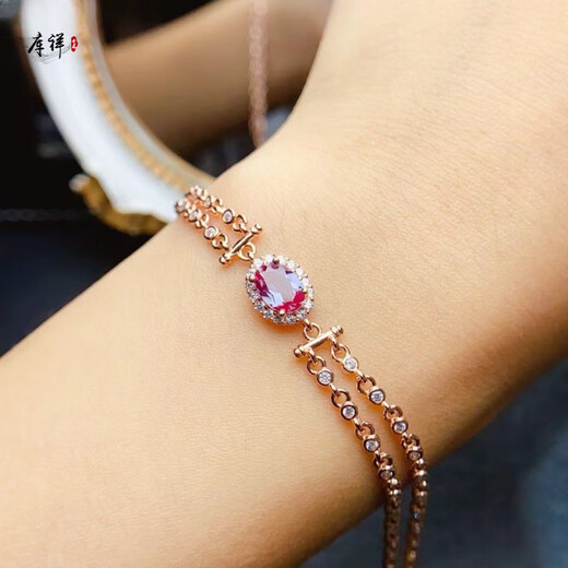 Kuxiang Alexandrite Bracelet Beautiful Color Changing Effect Oval 5*7mm