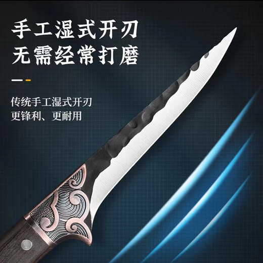 Chubo Couteau à viande Xiangyun en acier inoxydable, couteau à viande spécial mongol pour l'extérieur, couteau de boucherie pour bœuf, mouton et porc, couteau à découper, couteau à marteau - Grand