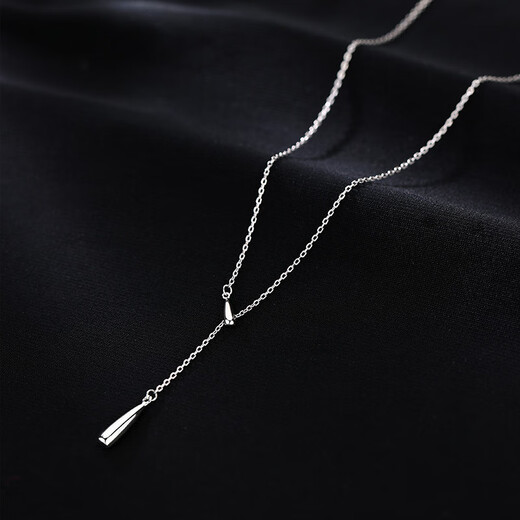 Xiangnan 999 sterling silver water drop clavicle chain niche design light luxury high-end new necklace popular female birthday gift ins 999 silver water drop necklace