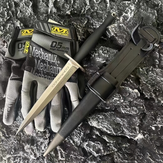 
Extreme Force Commando Outdoor Sergeant Tactical Double-Edge Straight Knife High Hardness N690 Steel Outdoor Portable Survival Knife Extreme Force FS Commando Double-Edge Steel Knife 29cm-less than 60 [Givea Tactical Knife Set]