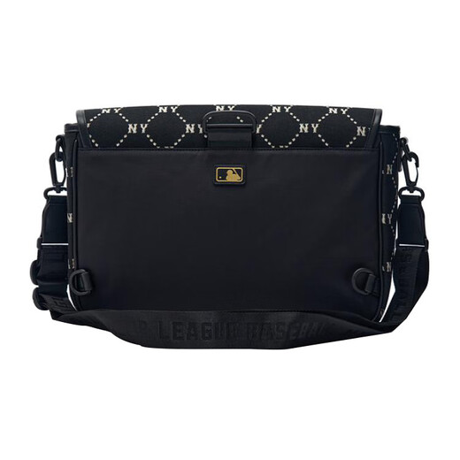 American Professional Baseball (MLB) New York Yankees Diamond Postman Bag Crossbody Bag Women's Black Black
