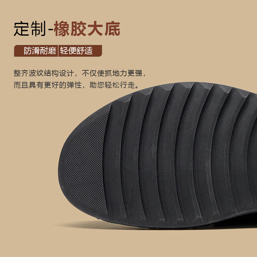 Montagut French light luxury men's shoes first-layer cowhide high-end casual leather shoes soft and comfortable flat business casual shoes brown 39