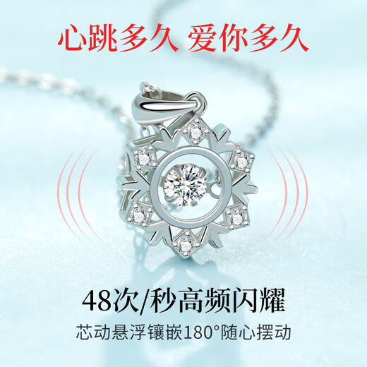 MANHE S925 silver necklace for women 2025 new pendant beating heart wife birthday gift for girls and girlfriends