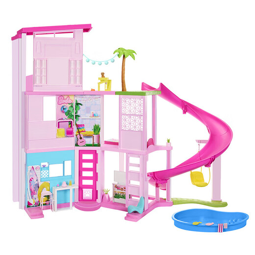 Barbie Play House Toy Castle Villa Children's Toy Birthday Gift Box-Barbie Dream Mansion Paradise HMX10