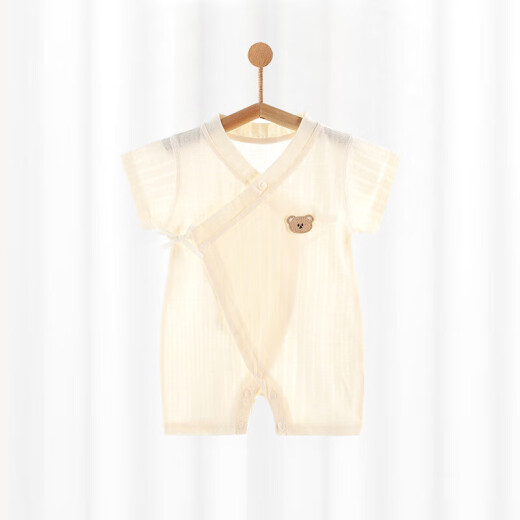 [Belleyi Summer Crawler] Baby Summer Onesie Algodón puro Algodón puro Ropa de lana de manga recién nacida, todos tus deseos se hacen realidad [6636] 80cm