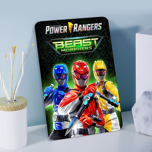 存姿超凡战队适用苹果10代10.9Air5 power Rangers恐龙战队保护套mi N12342超凡战队书本款笔槽款+ iPadPro2021版全面屏(12.9英