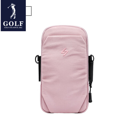 Golf (GOLF) 2025 Outdoor Cycling Fitness Mobile Phone Bag Men's and Women's Running Sports Arm Wristband Arm Bag Single Shoulder Crossbody Bag Mini Soft Mist Powder
