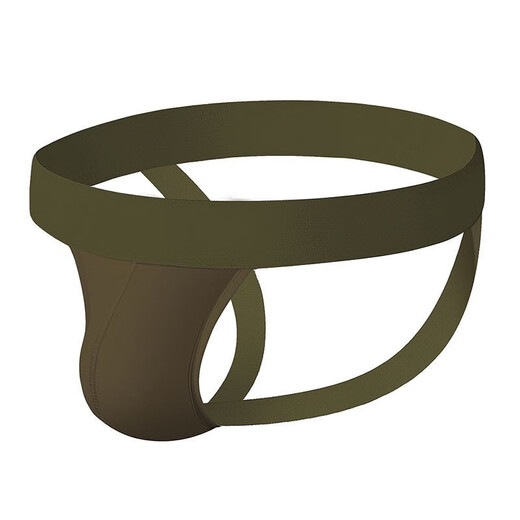 Men's sexy underwear, low-waisted double thong, U convex bag, sexy and tempting single thong, empty back, sexy butt lift, white double butt lift, M suitable for 1'9--2'2