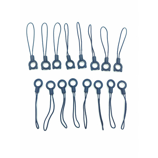 Mobile phone case anti-fall lanyard mobile phone halter neck rope anti-loss artifact mobile phone pendant finger ring hanger lanyard black finger ring buckle - 5 packages