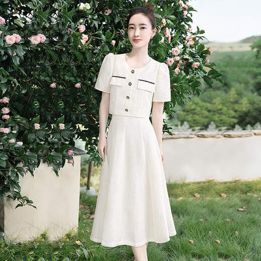Silk Cypress [Same Model for Celebrity] Set 2025 Summer New Women's Top with Skirt Two-piece Set