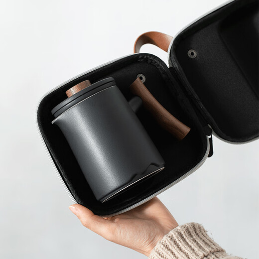 Ahri's Love Travel Tea Set Portable Complete Set Souvenirs Business Gifts Boys Birthday Gifts Men's Teachers Cangmu Quick Cup One Pot Four Cups With Travel Bag Housewarming Gifts Retirement and Veterans Souvenirs