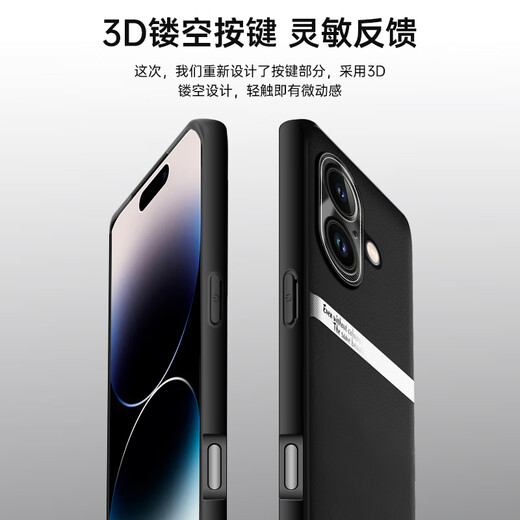 mlnew苹果16Plus手机壳苹果iPhone16Plus保护壳A3291时尚创意手机套防摔保护套防滑金属镜头防污防手汗 【华夏红】配全屏全透明高清钢化膜