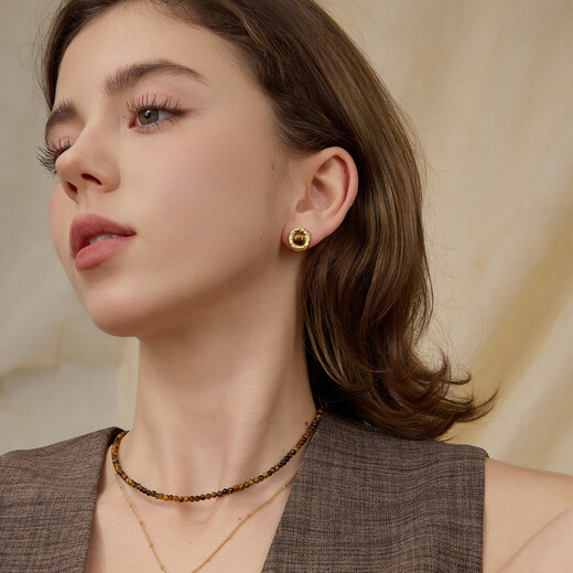 Arsis snake pattern earrings, auspicious Ruina financial girl original design, fashionable, simple and versatile earrings for women, birthday gifts for girlfriends