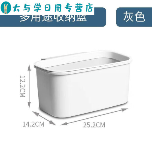 床边挂篮宝宝床头尿布尿不湿收纳盒床围栏收纳袋床挂收纳挂袋 杏色