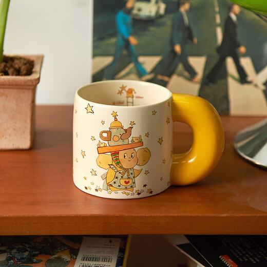 Siyue Xingren joint cup ceramic mug couple water cup home breakfast cup coffee cup birthday gift