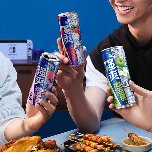 锐澳（RIO）预调酒 鸡尾酒 果酒甜酒8度 强爽系列多口味 330ml*8罐 聚会送礼