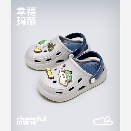 Fröhliche Mario Kinderhochschuhe Jungen Sommer Anti-Rutsch Baden Big Boys Strand Sandalen Baby Mädchen Pantoffeln draußen