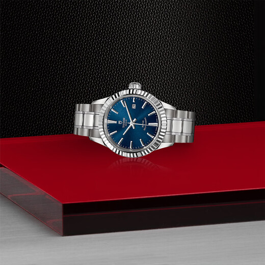 Tudor (Tudor) Swiss Tudor Tudor Fashion Series 28mm Автоматическая механическая полоса дрессировка Fashion Watch Watch Steel Band M12113-0011-Diamond Black Disc Band-28mm