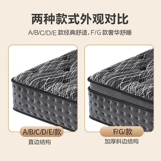 Zhenghaimaster mattress latex super soft Simmons mattress independent spring 30cm thickened five-star hotel cushion 1.8x2m Five-star ridge protection A (22cm moderate single side) 1350*2000mm