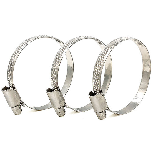 Hesdig JG-632 304 stainless steel German style hose clamp clamp clamp tightening clamp pipe clamp fastener 14-27 (10 pieces/pack) Beijing warehouse flash delivery