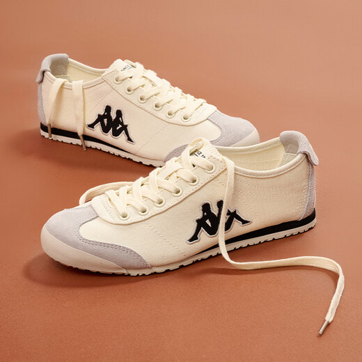 Chaussures en toile Kappa Chaussures pour hommes Chaussures Summer Chaussures Mesh Mesh Breaks Casual Sneakers Lightweight Soft Sole Training Chaussures Men's Winter Whiter / Black [Canvas] 42