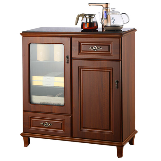 Zifei (Zifei) Máquina de barra de té de madera maciza Dispensador de agua doméstica Totalmente Automático Chino 2024 Nuevo gabinete de sala de estar Integrado 6626 colores con hielo cálido