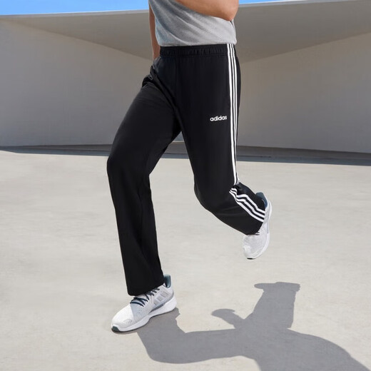 阿迪达斯（adidas）男裤运动裤夏季新款直筒休闲裤速干透气跑步健身长裤 EI9761黑色直筒速干 XS