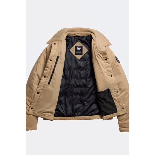 Canada Goose Lodge Men's Black Label Style-Style Down Veste Big Goose Down Veste 2755 Mo 1483 Couleur du désert S