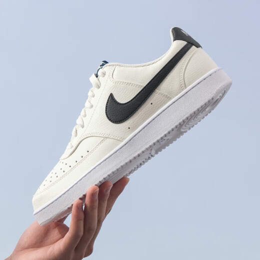 Nike Nike Casual Shoes Herrenschuhe 2025 Neues Gerichtsvision Low Top Leichte und komfortable Sportschuhe Skateboardschuhe HQ4867-101/Said White/Deep Sea Blue 44