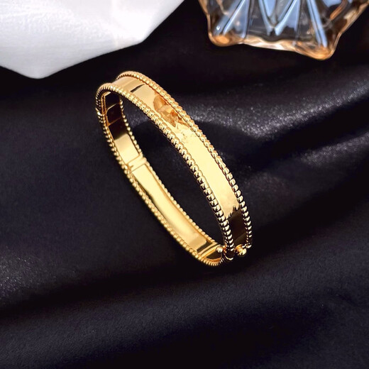 Fujiu personalized signature rose gold bracelet for women 925 silver K gold plated fashion bracelet Korean version Internet celebrity creative girl best friend student silver 17