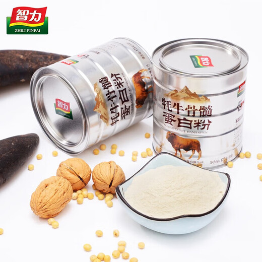 智力 山东阿胶蛋白粉6罐*1盒牦牛骨髓蛋白粉 中老年益生元高钙蛋白粉 山东阿胶蛋白粉1050g*2盒