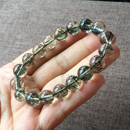 Chinois rouge naturel vert tourmaline bracelet bracelet cheveux cristal bracelet brésilien et femmes