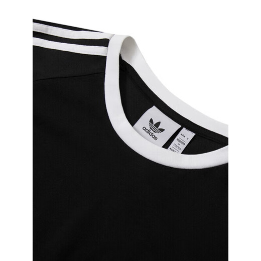Adidas Clover Camiseta de manga larga Camiseta Hombres 2025 Autumn New Sportswear Round Neck Top Casual Top IA4877 Black XS