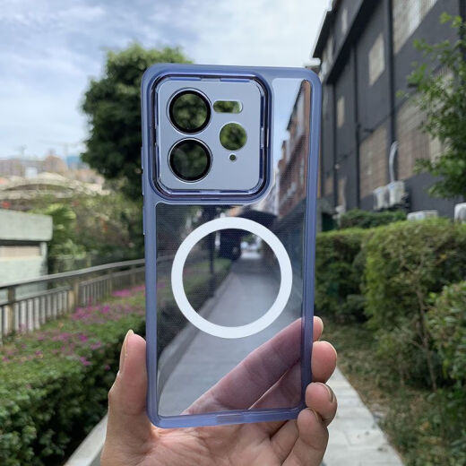 牛壳壳适用适用真我GT7pro手机壳磁吸新款RMX5010自带镜头膜全包防摔保 适用:真我GT7pro 魅眼自带镜头膜[透白+白磁吸]