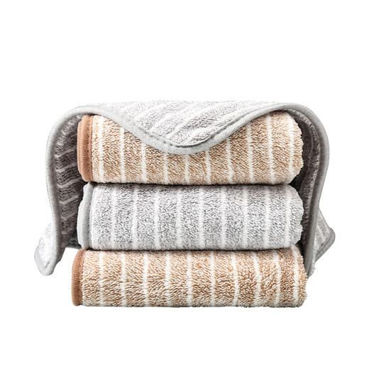 5 yuan 5 new dishcloths, not easy to shed, stained with oil, easy to clean, absorbent, household kitchen square towel with lanyard, small gray 25X25CM, one piece