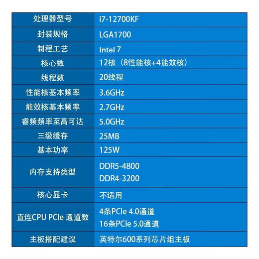 ASUS 12th generation Core i7 12700KF/RTX5060/5050 high configuration e-sports chicken game design rendering desktop assembly computer host DIY assembly machine complete machine i7 12700KF丨RTX3060Ti丨Configuration four