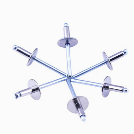 
Sanqihu custom 304 stainless steel hat brim van type car open core pull rivet Liuding Willow nail big brim round head pull nail half steel 4*20*12250 pieces