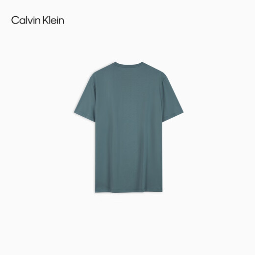 Calvin KleinJeans25春夏男士休闲通勤ck字母印花纯棉针织短袖T恤4RB831G CKM-灰绿 XL