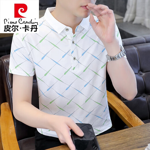 皮尔卡丹（pierre cardin）2025夏季新款Polo衫短袖男潮牌ins修身翻领半袖T恤男士体恤上衣服 F9226黑色 XL