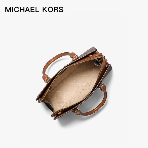 MICHAEL KORS New Year's gift luxury MK women's bag SHEILA presbyopic shoulder handbag medium dark brown/acorn brown