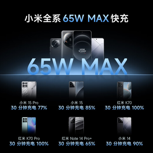 CUKTECH 65W GaN charger set is compatible with 40W, suitable for Xiaomi/Apple 17pd multi-port Type-C fast charging head Huawei Mate70 mobile phone and laptop