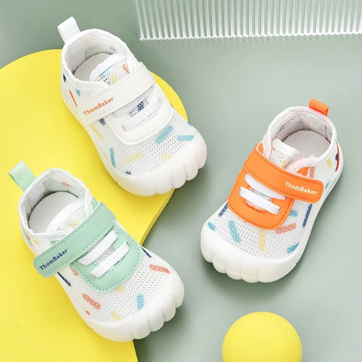 Tombeck baby boy toddler shoes summer mesh shoes baby sandals soft sole non-slip 0-1-2 years old girls summer style beige 16
