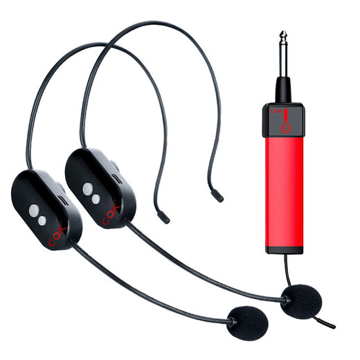
COK universal headset speech promotion performance microphone collar clamp headset detachable wireless hanging wireless 1105 single headset [adjustable frequency anti-chain frequency]